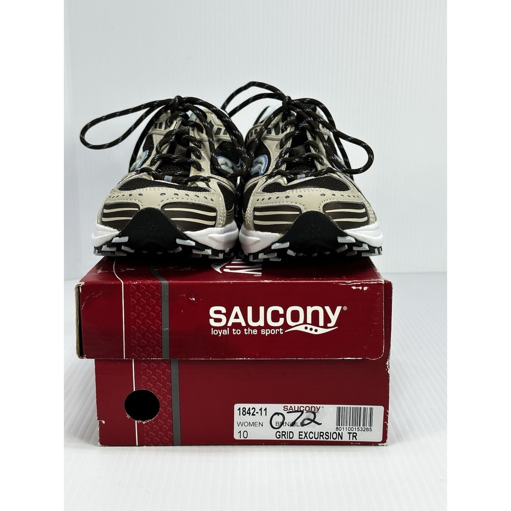 Saucony Grid Excursion TR Trail Women 10 Running Shoe Brown Blue 1842-11 NIB